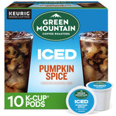 Green Mountain Coffee Roasters front packaging highlighting pumpkin spice flavor and convenience