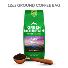 Dark Magic ground coffee texture showing rich grind and deep roast flavor benefits