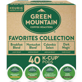 Green Mountain Coffee Roasters front packaging showing variety and convenience