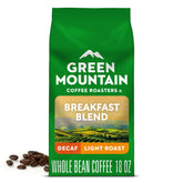 Green Mountain Coffee Roasters front packaging showing 18 oz bag and brand