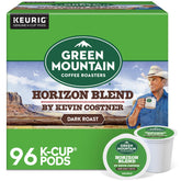 Green Mountain Coffee Roasters front box showing 96-count packaging and convenience