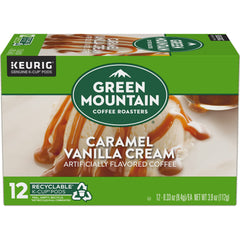 Green Mountain K-Cup pod top view highlighting easy brew compatibility