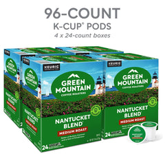Green Mountain Coffee Roasters K-Cup side label highlighting roast level and certification