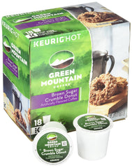 Single Green Mountain K-Cup pod top view ready for Keurig brewing and consistent flavor