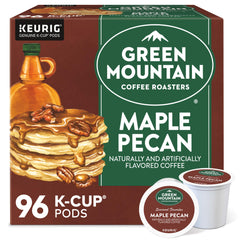 Green Mountain Coffee Roasters front packaging showing maple pecan 96-count