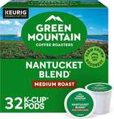Green Mountain Coffee Roasters front packaging showing blend and count, appealing shelf presence