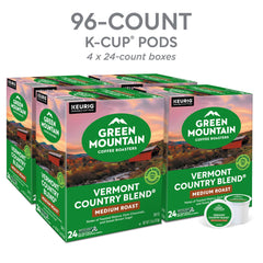 Green Mountain Coffee Roasters K-Cup pod side label showing blend name and roast