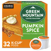 Green Mountain Coffee Roasters front packaging showing seasonal pumpkin spice and count