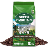 Green Mountain Coffee Roasters front packaging showing bold Sumatra Reserve