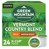 Green Mountain Coffee Roasters front packaging showing medium roast and 96 count benefit
