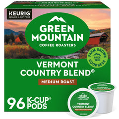 Green Mountain Coffee Roasters front packaging showing 96-count convenience