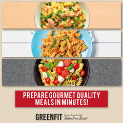 Greenfit 8oz tray next to measuring cup showing single-serve scale