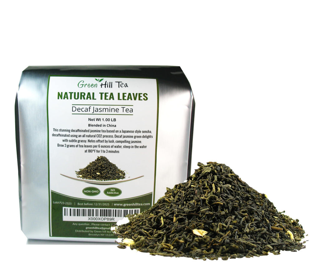Greenhilltea front packaging showing 1 lb bag and product name for long-lasting supply