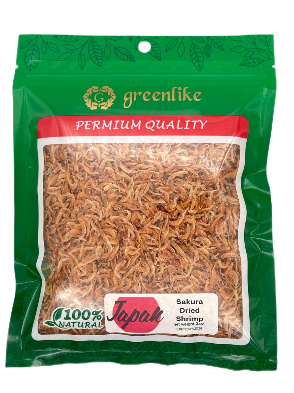 Greenlike front packaging showing 2oz pouch and product benefits