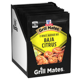 Grill Mates packet front view showing Baja Citrus branding and quick use benefit