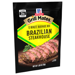 Grill Mates mix pouring close-up showing texture and particles for easy measuring and mixing