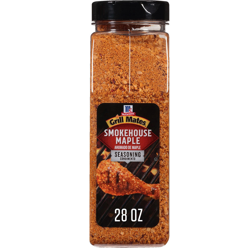 Grill Mates front container showing label and size for easy identification