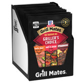 Grill Mates front packaging showing 12 pouches and variety benefits