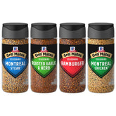 Grill Mates front packaging showing four-seasoning variety pack, clear pantry starter