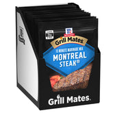 Grill Mates front packaging showing the 12-pack and bold branding benefit: easy stocking
