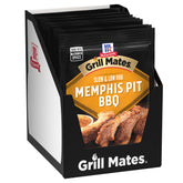 Grill Mates jar front packaging showing Memphis Pit rub and serving suggestion