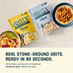 Gritzy stone-ground close-up texture highlighting hearty consistency