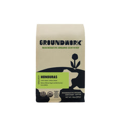 Groundwork bag front packaging showing product and sustainable badge, clear benefit