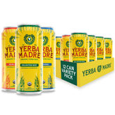 Guayaki Yerba Madre front packaging showing variety pack benefits