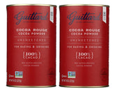 Guittard can front view showing Rouge Red Dutch Process label and 8oz size for clarity
