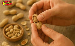 Gurley's detailed peanut kernel texture showcasing crunchy bite