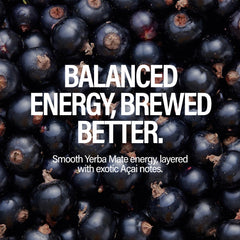 GURU acai berry can opened and poured, showing refreshment benefit