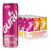 GURU punch front packaging showing case design and organic badge for clear choice