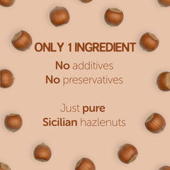 GUSTA chopped hazelnuts close-up revealing crunchy, roasted texture