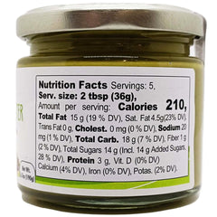 GUSTO ETNA open jar close-up of creamy pistachio texture for spreading