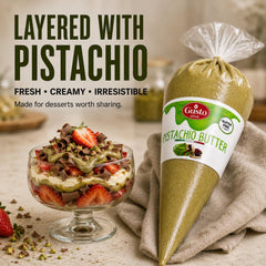 GUSTO ETNA pouch dispensing cream illustrating precise portion control