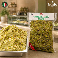 GUSTO ETNA spoon measuring crumbles to show portion control and pack size