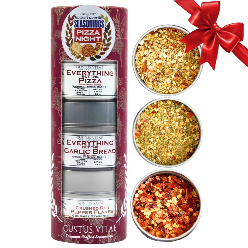 Gustus Vitae front packaging showing gift-ready tube and tins, adds gourmet convenience