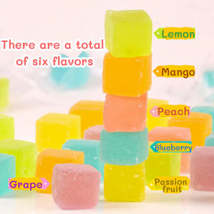 GXXDMZAQ chewy center cross section reveals soft fruit filling benefit