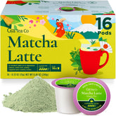 Gya Tea Co front packaging showing 16-count matcha pods and gift-ready design