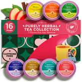Gya Tea Co front packaging showing assorted 16-count herbal pod variety — convenient gifting