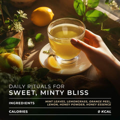 Gya Tea Co iced tea glass with ice and lemon garnish showing refreshing chill benefit