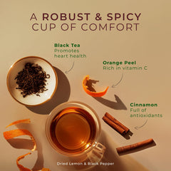 Gya Tea Co pod inserted in machine brewing for a quick cup benefit