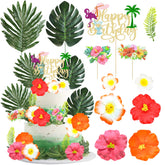 Gyufise front packaging showing 33-piece Hawaiian cake toppers for instant tropical decorating
