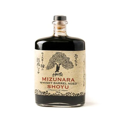 HAKU bottle front view showing premium 750ml shoyu and elegant label benefit: premium finishing flavor