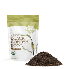 Halo Naturals front pouch showing organic label and resealable closure, convenient storage