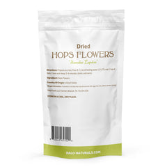 Halo Naturals detailed hop texture shot showing lupulin and visual quality benefit