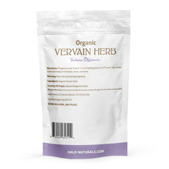 Halo Naturals close-up of cut and sifted vervain leaves demonstrating uniform particle size