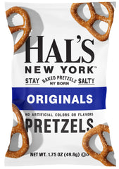 Hal's New York close-up of pretzel crunch highlighting golden baked texture