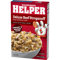 Hamburger Helper pasta and real cheese closeup highlighting rich flavor