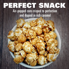 The Hampton Popcorn Company resealable zipper detail showing freshness preservation benefit